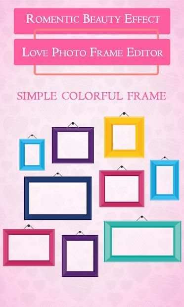 Romentic Beauty Effect Love Photo Frame Editor स्क्रीनशॉट 1