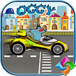 ikon Oggy Happy car racing