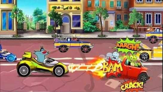 Oggy Happy car racing screenshot 1