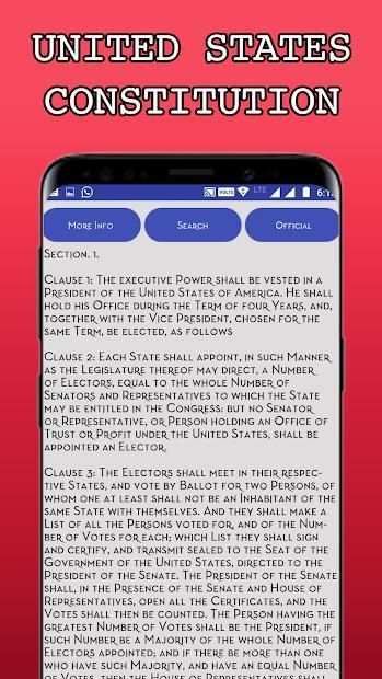The United States Constitution स्क्रीनशॉट 3