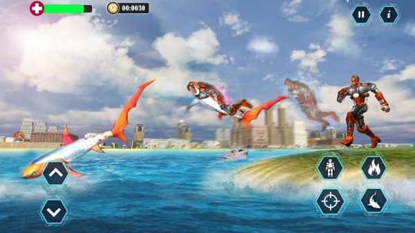 Robot Shark Transform 2018 - Shark Simulator Free screenshot 10