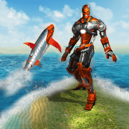 Robot Shark Transform 2018 - Shark Simulator Free icon