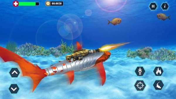 Robot Shark Transform 2018 - Shark Simulator Free screenshot 9