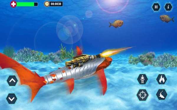 Robot Shark Transform 2018 - Shark Simulator Free screenshot 4