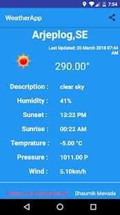 WeatherApp screenshot 1