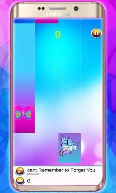 SHAKIRA PIANO TILE GAME screenshot 2
