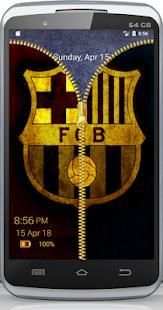 Barcelona Zipper Lock Screen screenshot 3