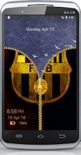 Barcelona Zipper Lock Screen screenshot 2