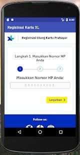 Registrasi Kartu XL screenshot 1