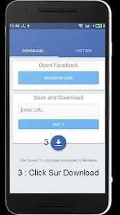 Free Downloader for Facebook video screenshot 1