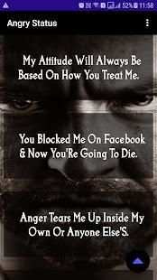 Angry Status & Angry Quotes Creator, Angry Images स्क्रीनशॉट 6