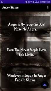 Angry Status & Angry Quotes Creator, Angry Images स्क्रीनशॉट 5