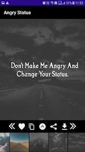 Angry Status & Angry Quotes Creator, Angry Images स्क्रीनशॉट 2