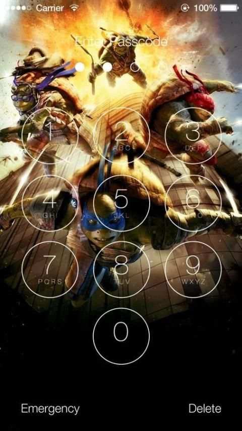 Ninja Turtles Teenage Mutant HD Lock Screen screenshot 2