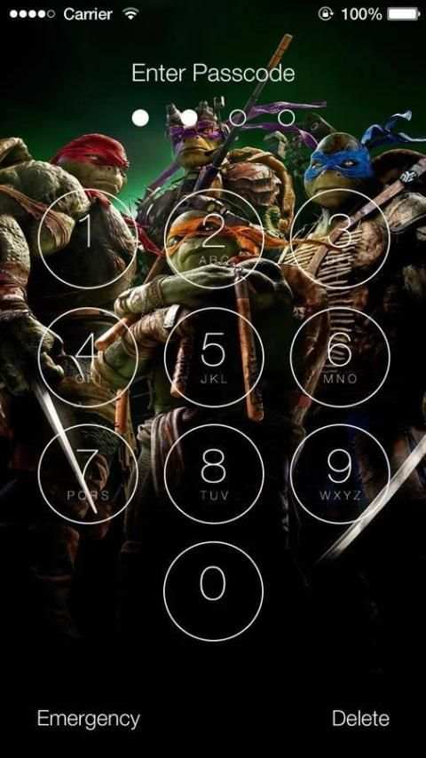 Ninja Turtles Teenage Mutant HD Lock Screen screenshot 1
