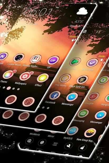Golden Sunset Launcher screenshot 4