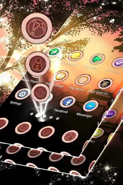 Golden Sunset Launcher screenshot 1