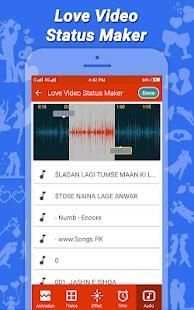 Love Video Status Maker & Video Maker With Music स्क्रीनशॉट 5
