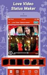 Love Video Status Maker & Video Maker With Music स्क्रीनशॉट 3