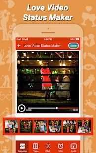 Love Video Status Maker & Video Maker With Music स्क्रीनशॉट 2