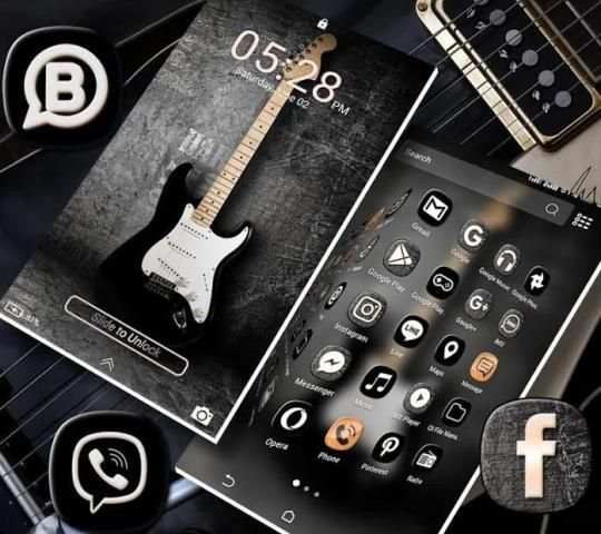 Guitar Launcher Theme screenshot 1