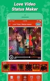 Love Video Status Maker & Video Maker With Music स्क्रीनशॉट 4