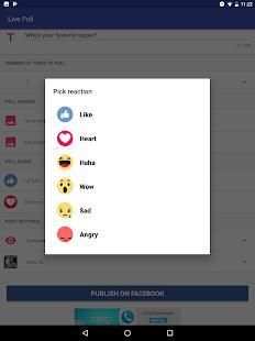 Live polls for Facebook screenshot 1
