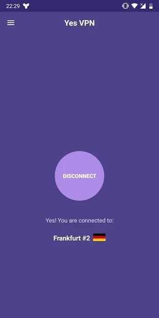 Yes VPN स्क्रीनशॉट 3