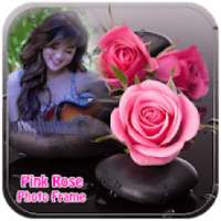 Pink Rose Photo Frame on 9Apps