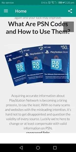 free psn codes generator screenshot 4