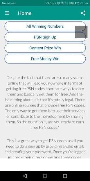 free psn codes generator screenshot 1
