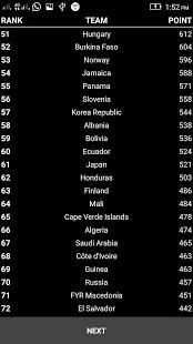 FIFA Live Ranking स्क्रीनशॉट 3
