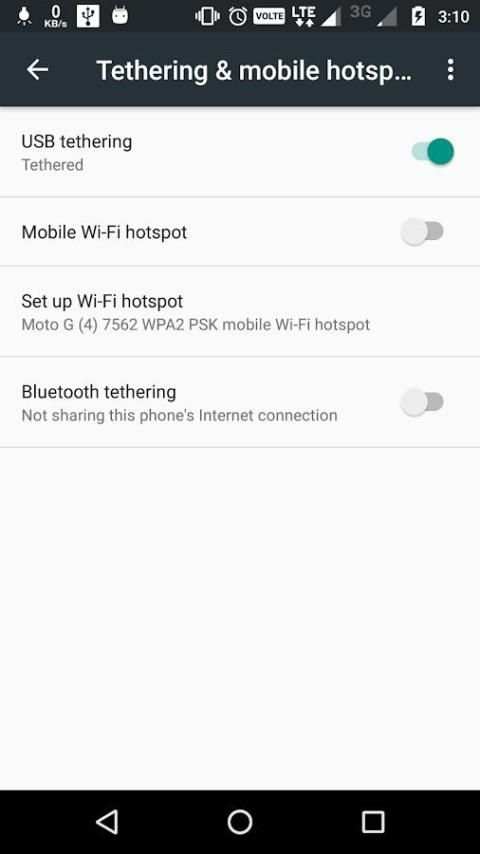 USB Tethering Shortcut screenshot 1