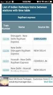 Indian Railways Time Table 2018 screenshot 4