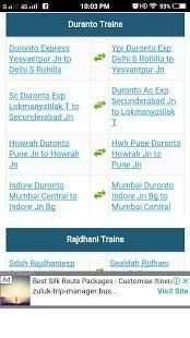 Indian Railways Time Table 2018 screenshot 3
