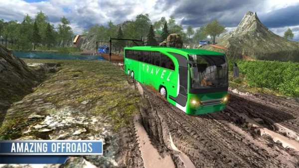 Offroad Bus Driving Simulator 2018: Bus Games Free screenshot 3