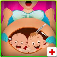 Virtual Mom Pregnant Surgery Newborn Baby Care 2D logo