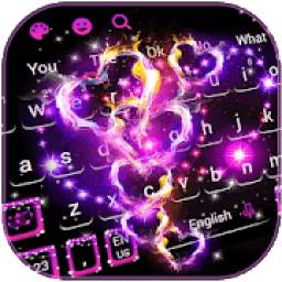 Sparkling Love Hearts Keyboard Theme