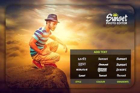 * Sunset Photo Editor * स्क्रीनशॉट 4