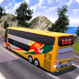 Offroad Tourist Bus Uphill Mountain Drive