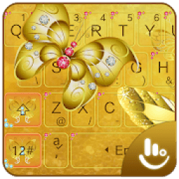 Golden Butterfly Keyboard Theme иконка