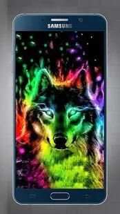 Wallpapers and Lock Screen Ice Fire Wolf Full HD screenshot 4
