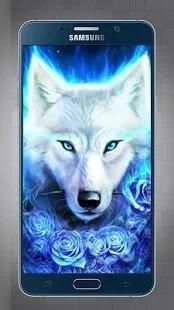 Wallpapers and Lock Screen Ice Fire Wolf Full HD screenshot 3
