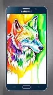 Wallpapers and Lock Screen Ice Fire Wolf Full HD screenshot 5