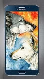 Wallpapers and Lock Screen Ice Fire Wolf Full HD screenshot 7
