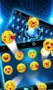 3D High Tech Keyboard Theme 1 تصوير الشاشة