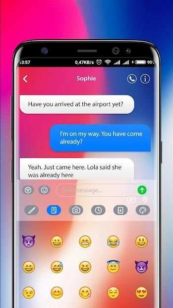 NEW Messenger for iPhone X - SMS Theme 2018 screenshot 2