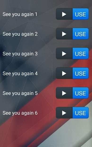 See you again Ringtones स्क्रीनशॉट 3