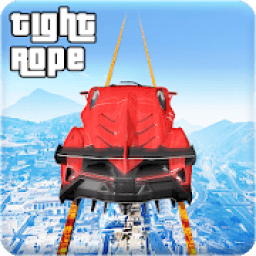 Longest Tightrope Mega Ramp Car Racing Stunts Game आइकन