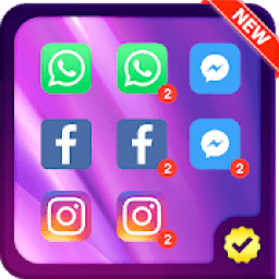 Dual Space &amp; Parallel Accounts App أيقونة